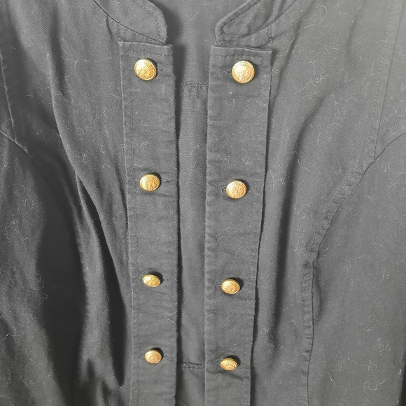 2X Torrid Black Open Front Twill Military Jacket - Picture 7 of 10